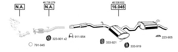 ASMET FI160297 Exhaust System